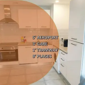  Apartamento Renove 2023 Proche Aeroport 5min, Gare Sncf 2 Min, Tramway Au Pied De L'immeuble , Parking Possible, Renovated 2023 Near The Airport 5 Min, Train Station 2 Min, Tram Next To The Building 1 Min, Parking Possible Francia
